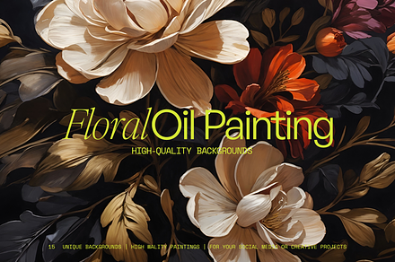 FLORAL Oil Painting Backgrounds
