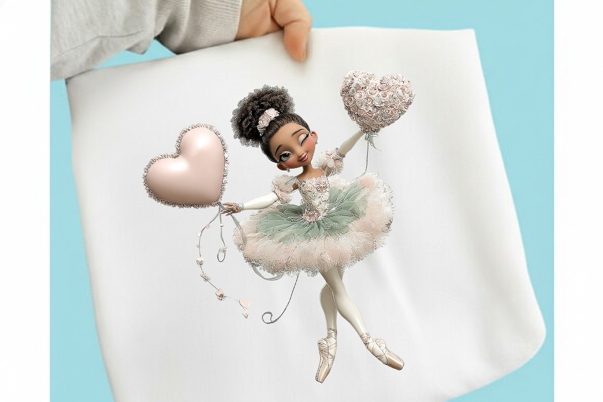 Whimsical Ballerina Girls Clipart, an Illustration by designcity5 (Photo 5 of 5)