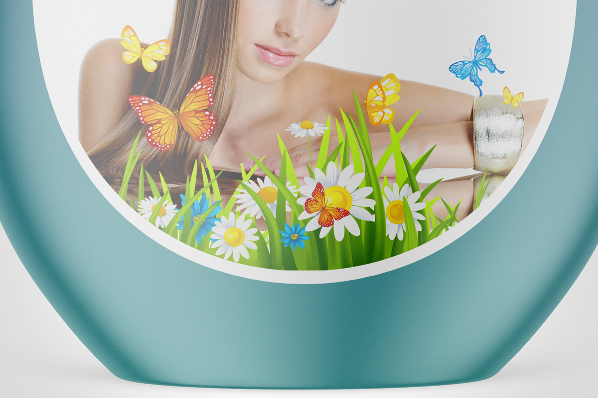 Plastic Shampoo Bottle Mockup, a Packaging Mockup by Green Art (Photo 4 of 4)