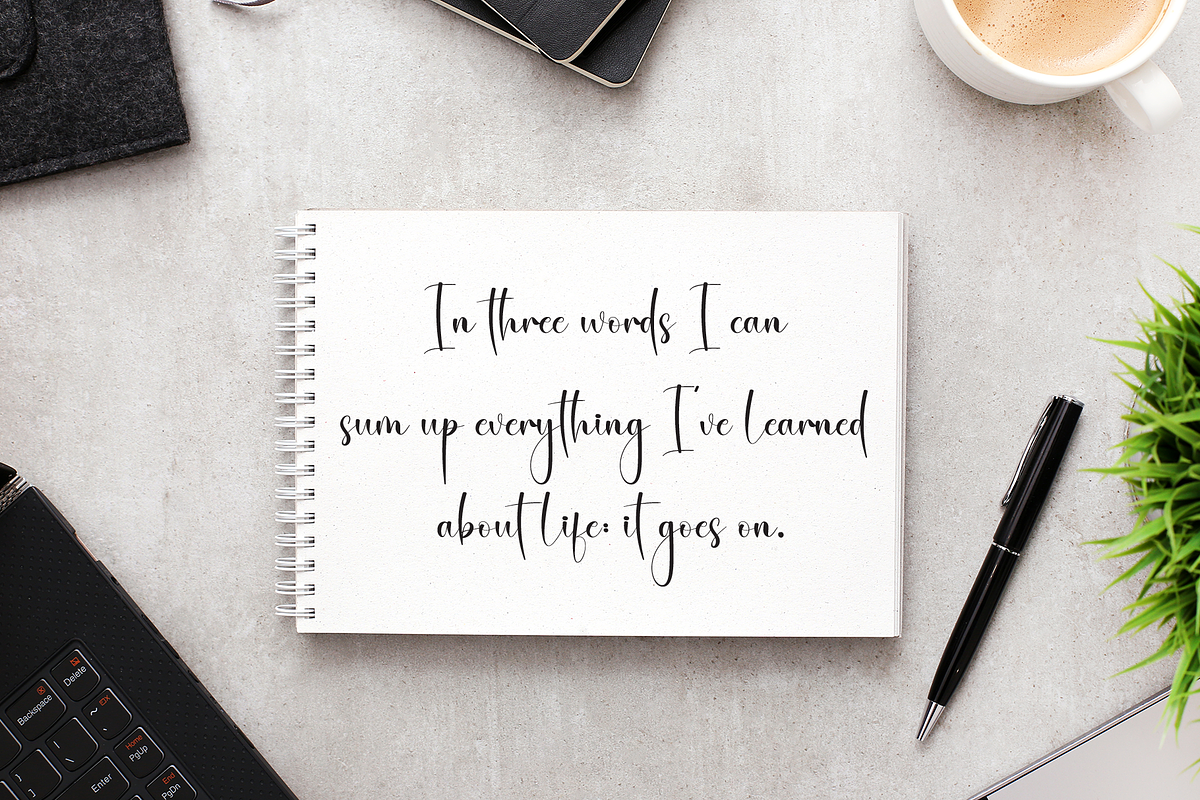 Cassandra | Script Font, a Handwritten Font by Scratchones (Photo 3 of 9)