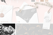 Romantic Leaves Collection, a Pattern Graphic by Youandigraphics (Thumbnail 3 of 19)