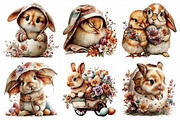 Easter Bunny Chick Clipart, an Illustration by Daily.Designs (Thumbnail 3 of 7)