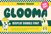 Glooma Display Bubble Font, a Font by PutraCetol Studio (Thumbnail 1 of 5)