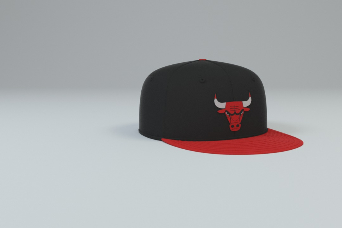 Chicago Bulls Baseball Caps, a Textures & Material 3D Model by 3DTreatment (Photo 10 of 55)