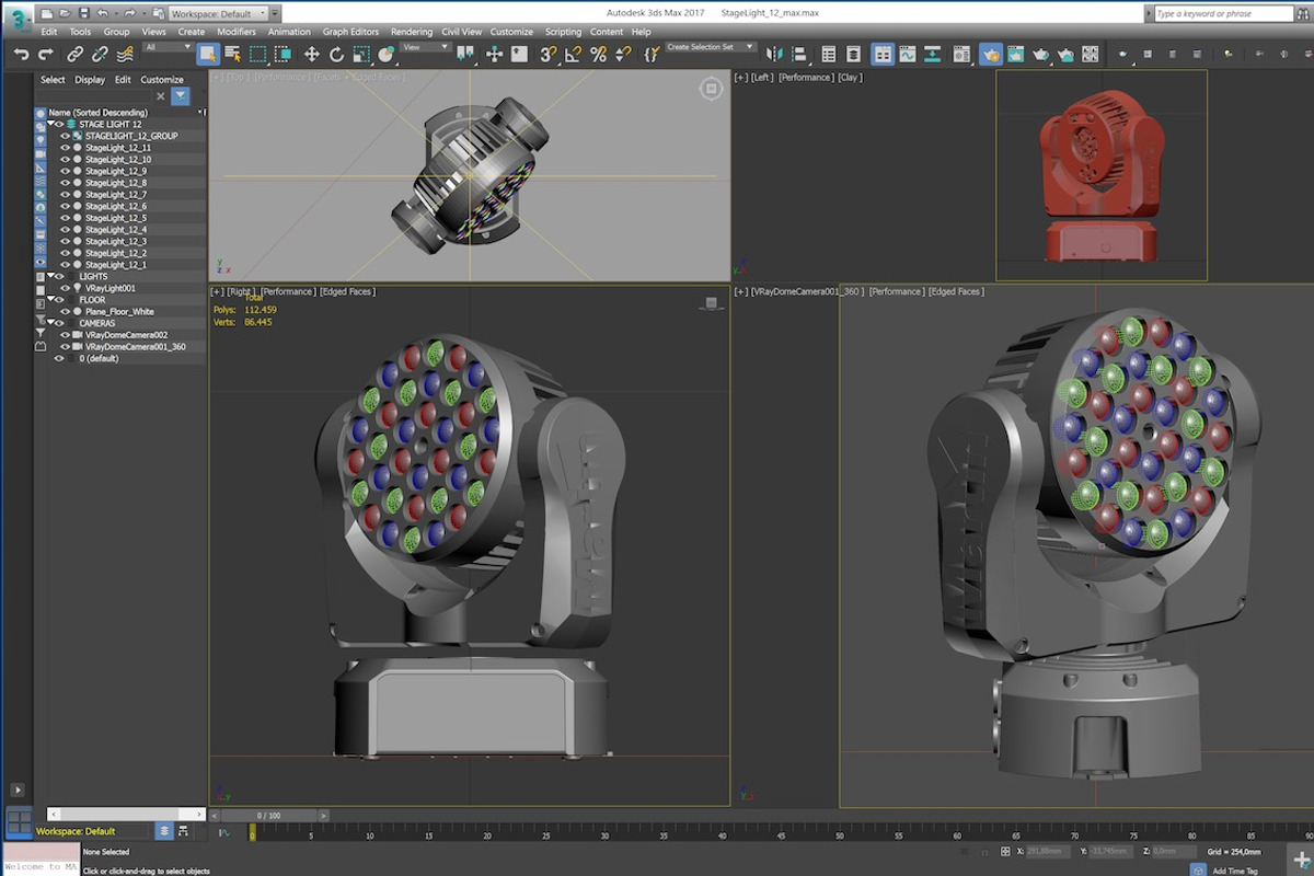 Stage Lighting Collection-14 PCS, an Object 3D Model by akerStudio (Photo 206 of 309)