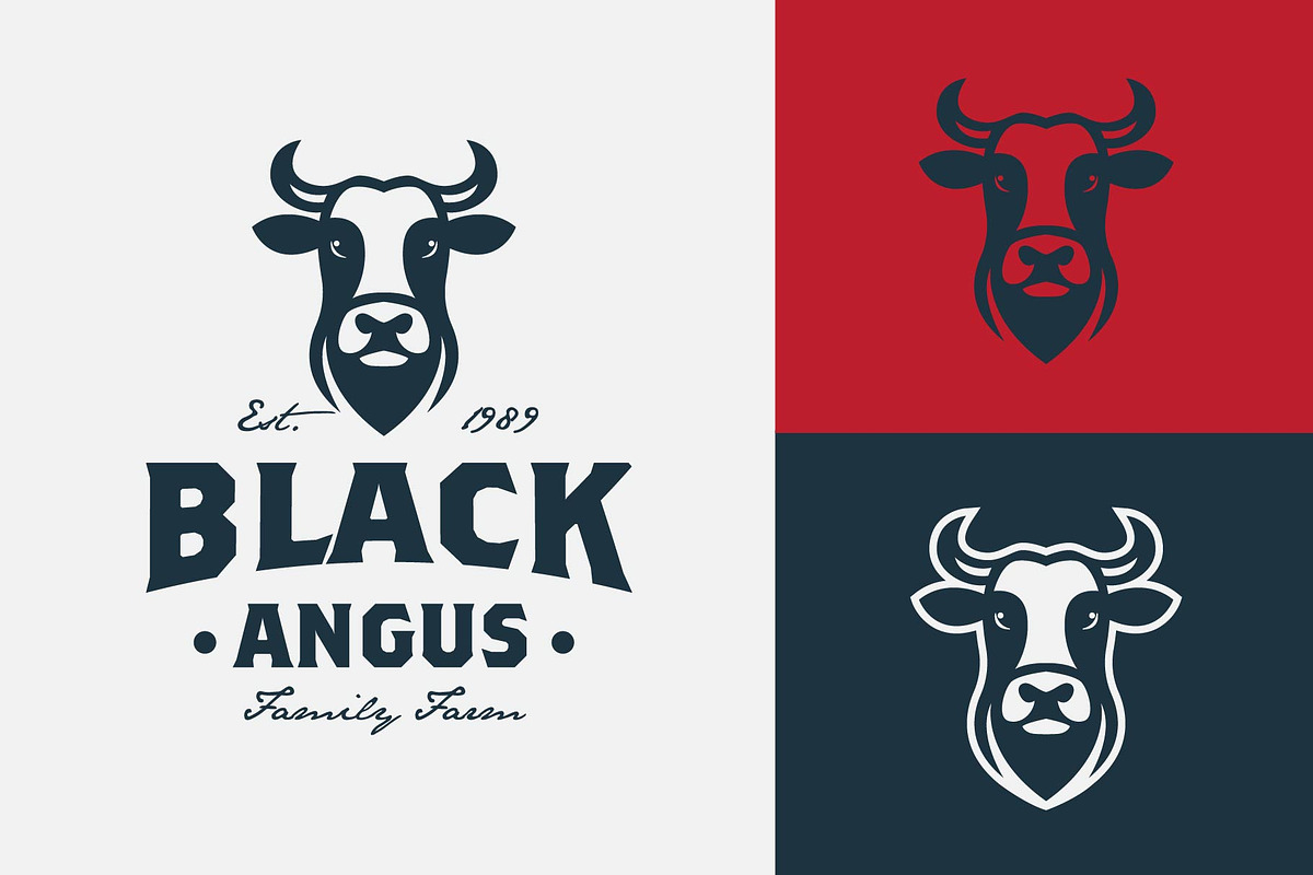 cow bufallofor Beef Cattle logo, a Branding & Logo Template by funpixel