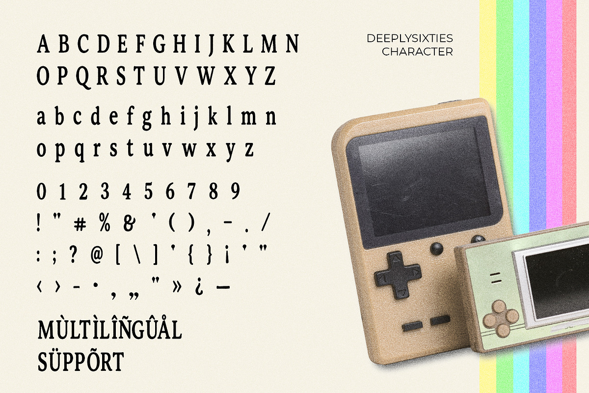 DeeplySixties Retro Serif Family, a Serif Font by Maulana Creative (Photo 7 of 7)