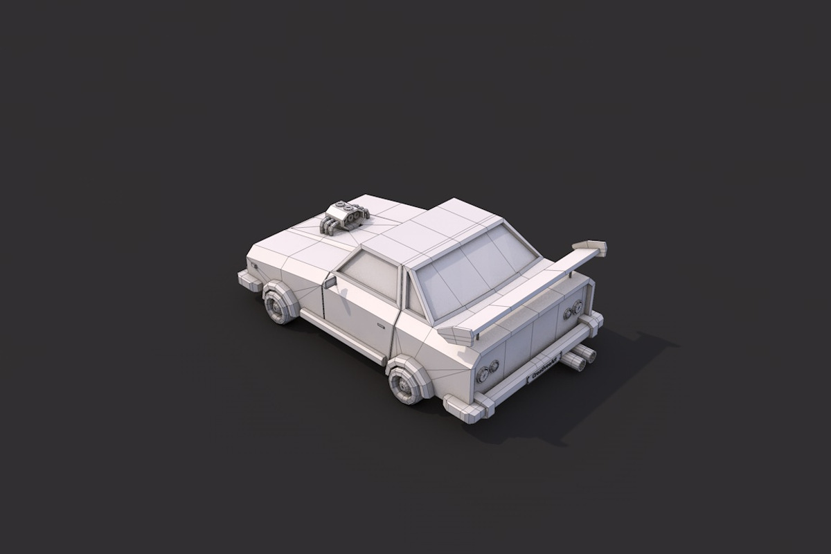 Low Poly Racing Car, a Cars & Vehicle 3D Model by CreativeeArt (Photo 8 of 8)