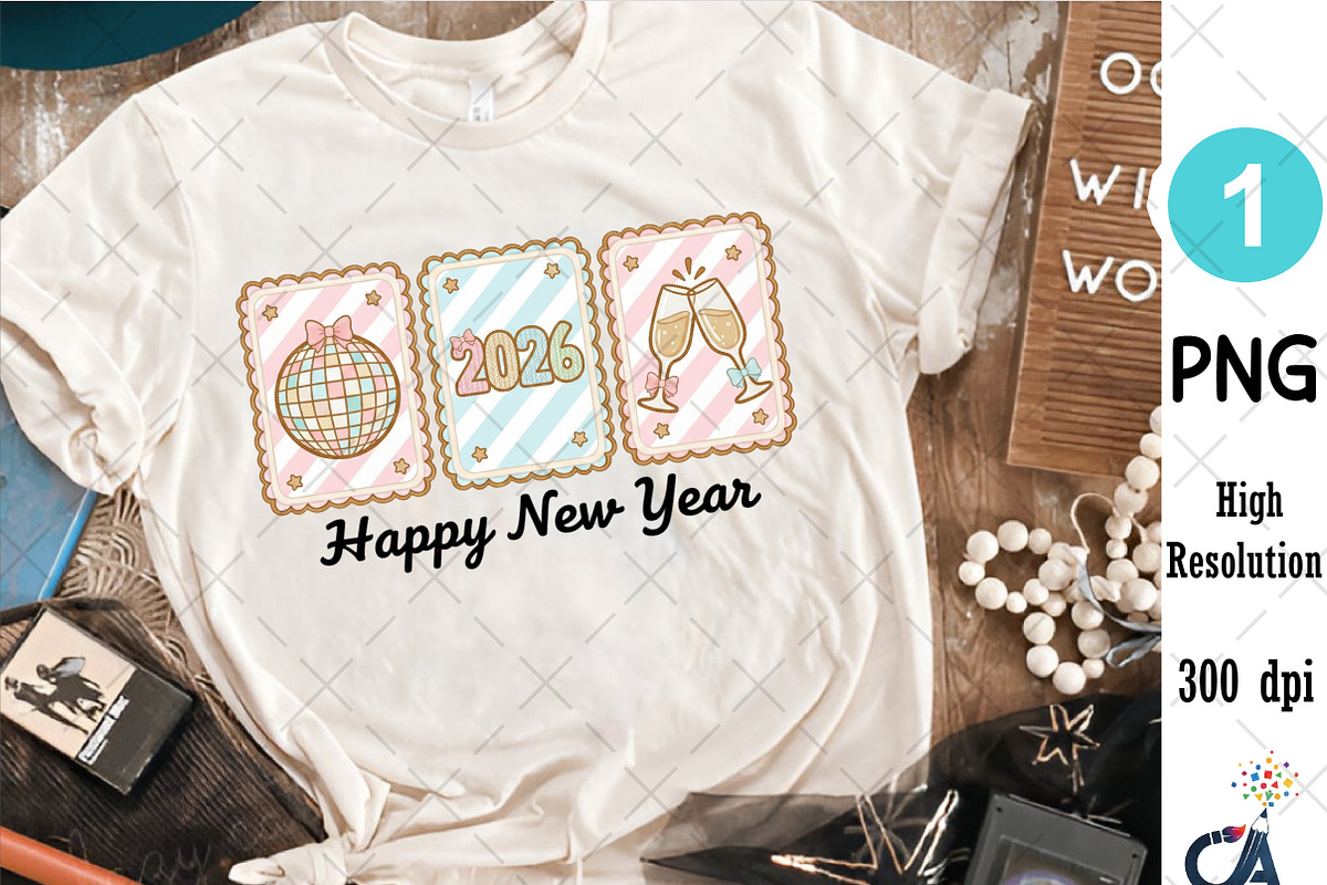 New Year 2026 Frame PNG, an Illustration by Creative Art (Photo 2 of 6)