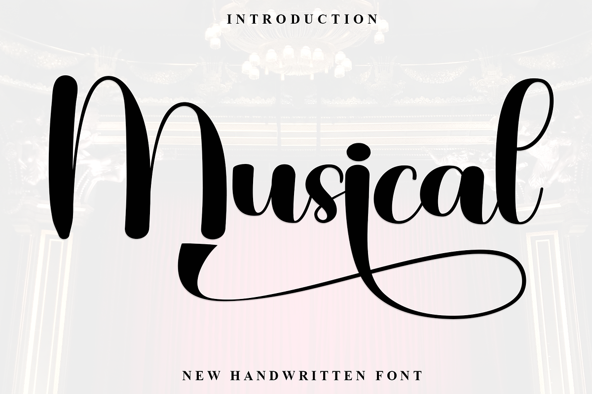 Musical, a Handwritten Font by InermediaSTUDIO (Photo 1 of 8)