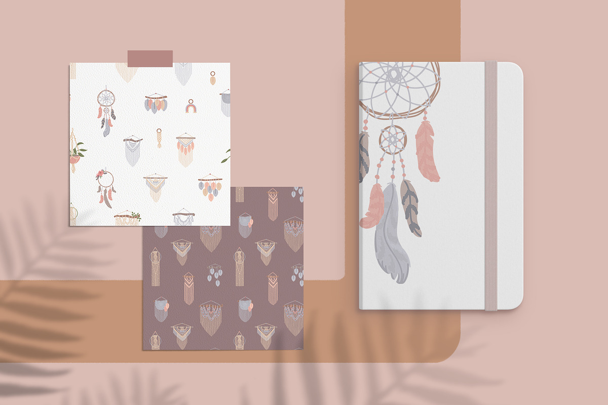 Macrame bohemian collection, a Decorative Illustration by Anna Summer (Photo 5 of 7)