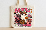 Ghouls Just Wanna Have Fun PNG, a Seasonal Illustration by CraftArtStudio (Thumbnail 2 of 4)