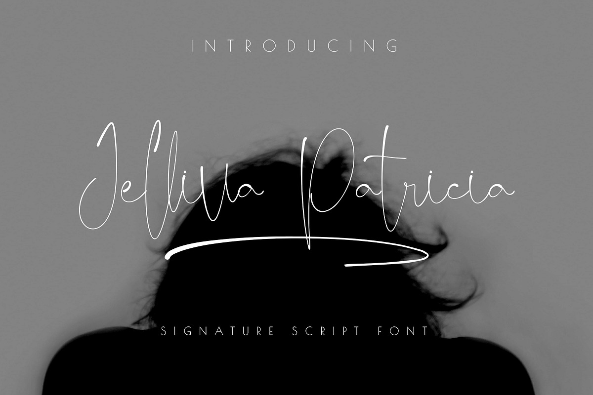 Jelliva Patricia - Handwritten, a Script Font by NTC Graphic (Photo 1 of 9)