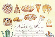 Hand Painted Nostalgic Autumn Set, a Decorative Illustration by ArtCreationsDesign (Thumbnail 4 of 17)