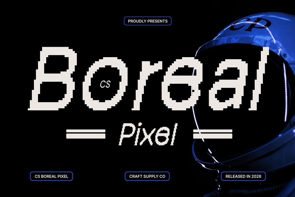 CS Boreal Pixel, a Sans Serif Font by Craft Supply Co. (Photo 1 of 8)