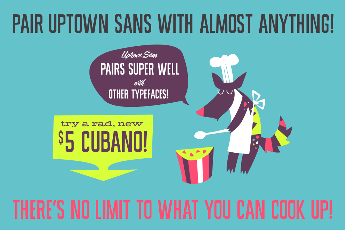 Uptown Sans Typeface preview 6
