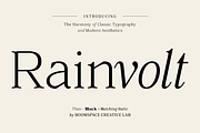 Rainvolt Classic Letterforms, a Serif Font by roomspace creative lab (Thumbnail 1 of 13)