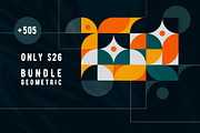 Modern Geometric Bundle | 6 in 1, a Pattern Graphic by Graphic Art (Thumbnail 1 of 19)