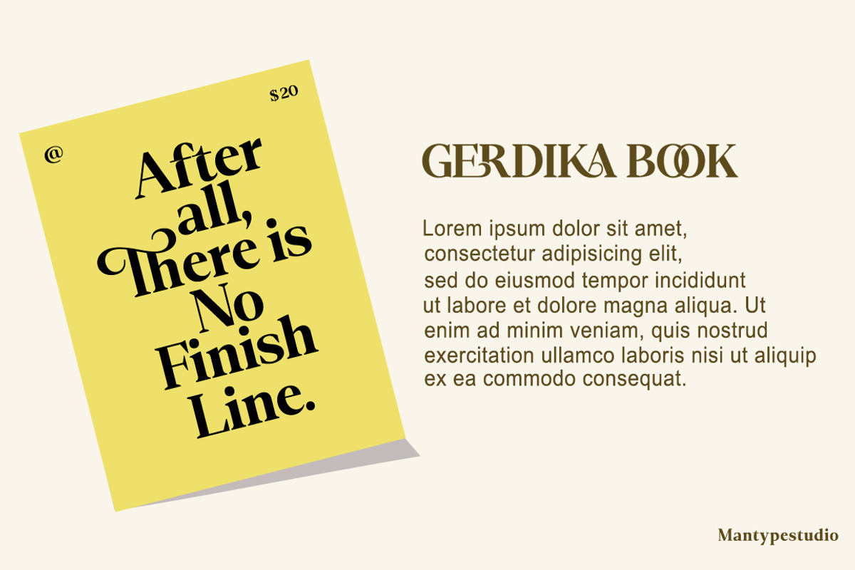 Gerdika, a Serif Font by Mantype Studio (Photo 3 of 14)