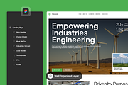 Fabrikate - Manufacturing Industries, a Landing Page Template by SLAB! Design (Thumbnail 2 of 4)