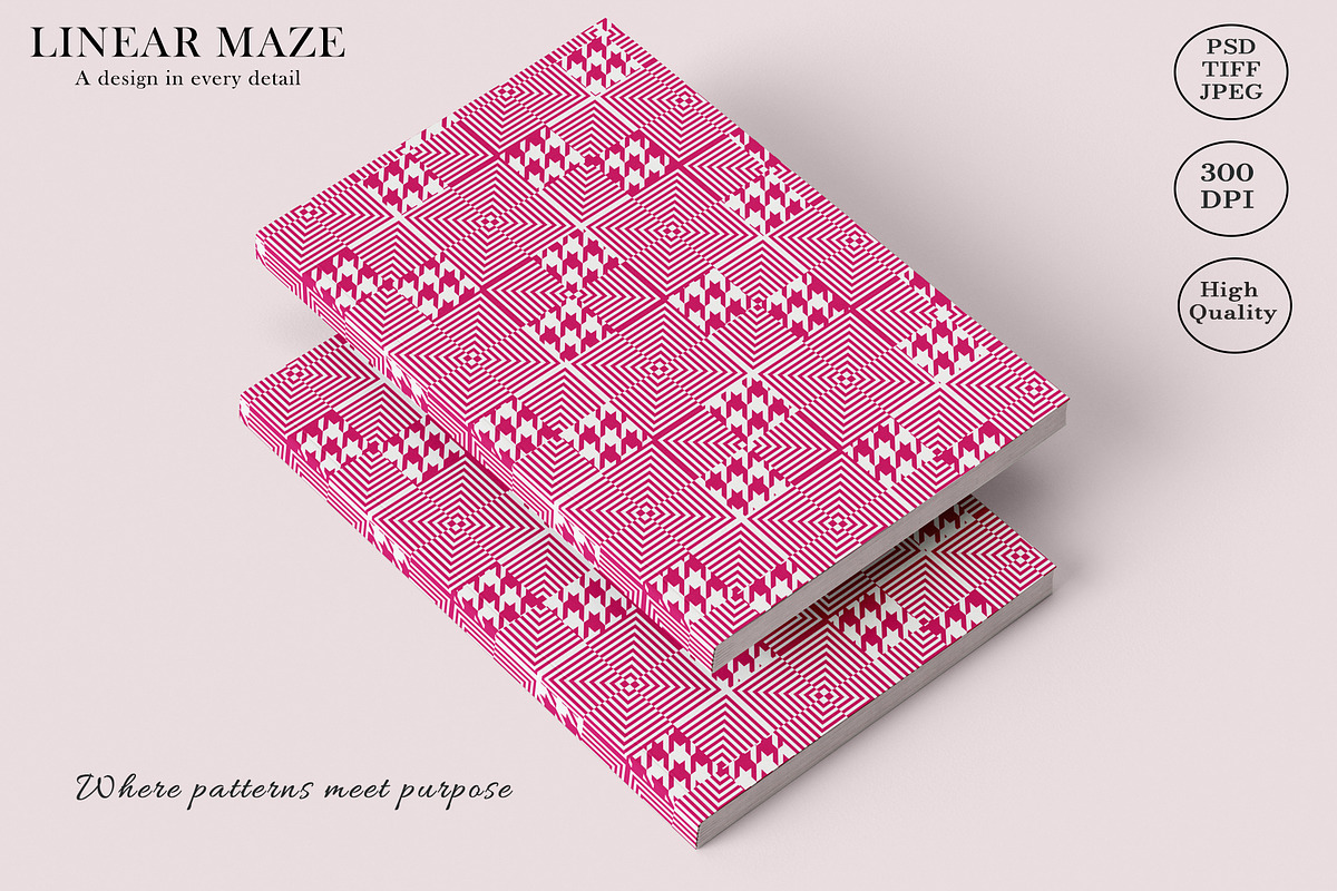 Linear Maze Prints & Patterns, a Pattern Graphic by GND ART STUDIO (Photo 5 of 8)