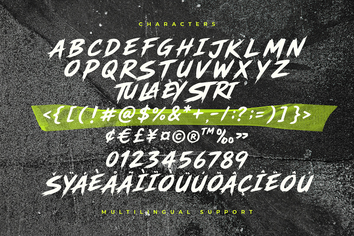 Temur Amorak Urban Bold Brush Font, a Handwritten Font by Maulana Creative (Photo 7 of 7)