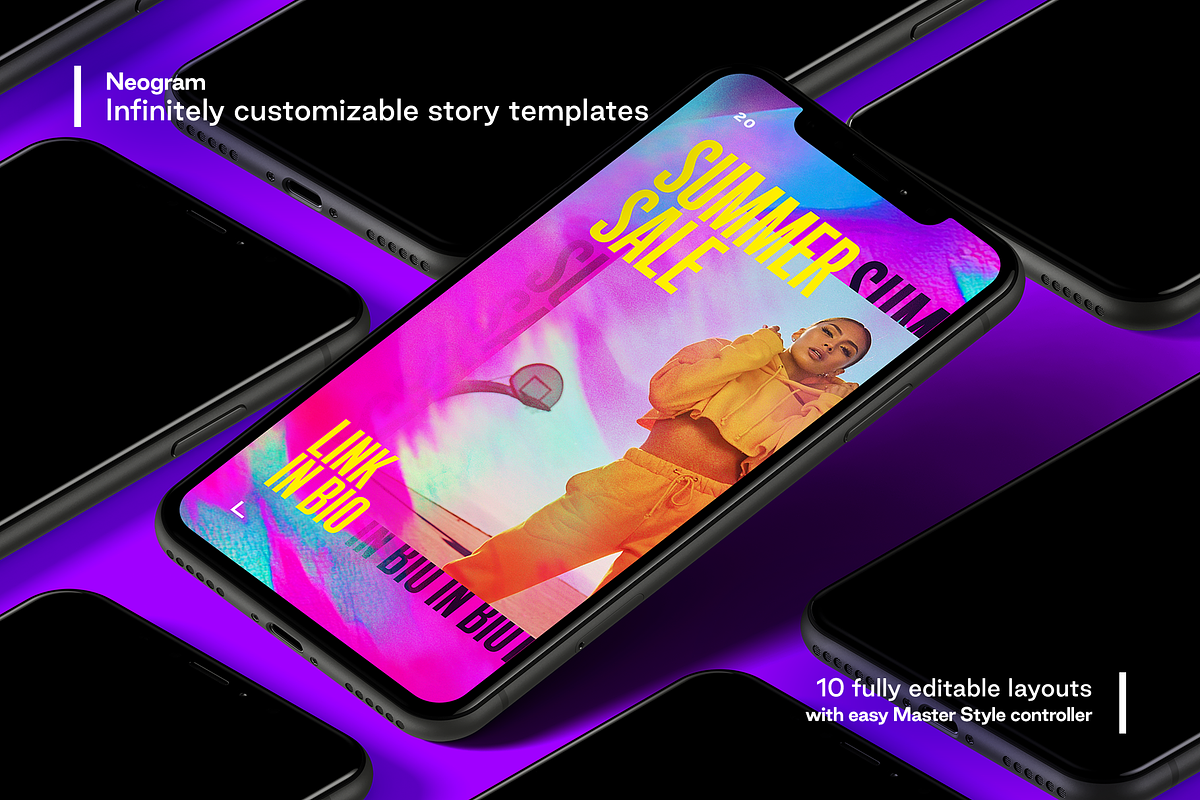 Neogram - Neon Instagram Stories, a Social Media Template by Studio 2am (Photo 2 of 6)