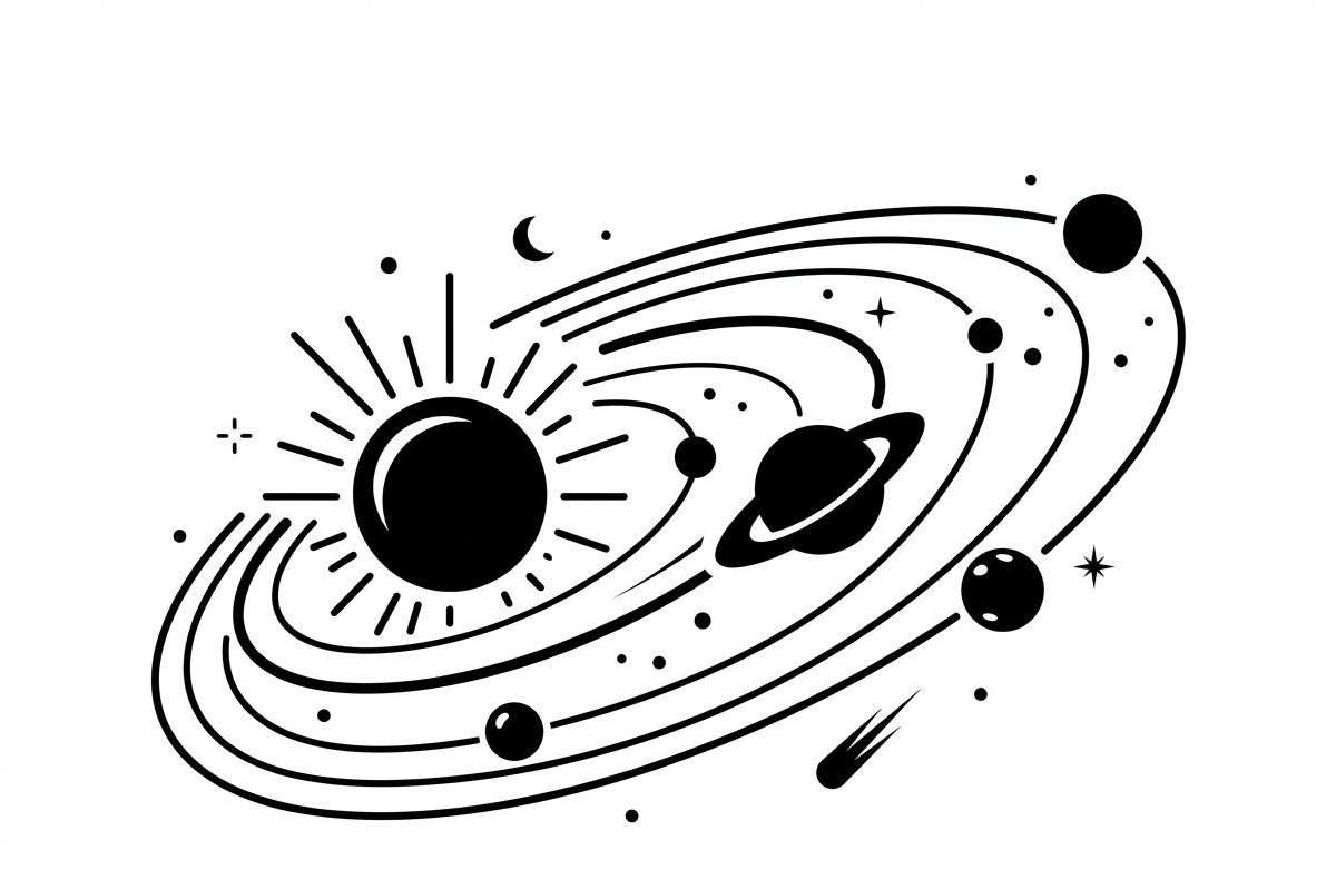 60 Planet Orbit Abstract Silhouette, an Empty State Illustration by Amazin_art (Photo 25 of 35)