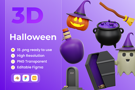 Halloween 3D Illustration