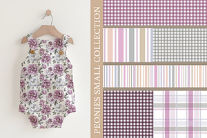 Peonies Patterns Collection, a Pattern Graphic by Naty Art