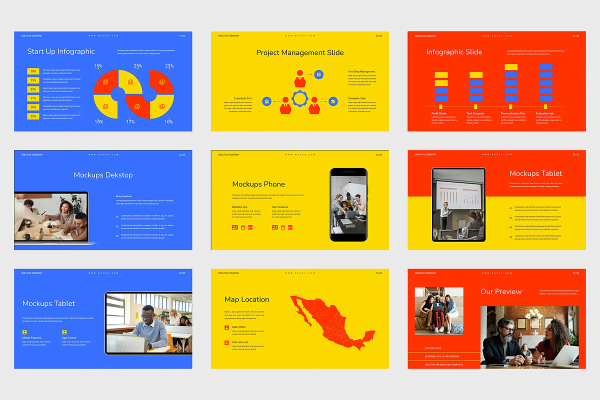 Bohsa : Creative Business Powerpoint, a Presentation Template by Punkl Camp (Photo 4 of 9)