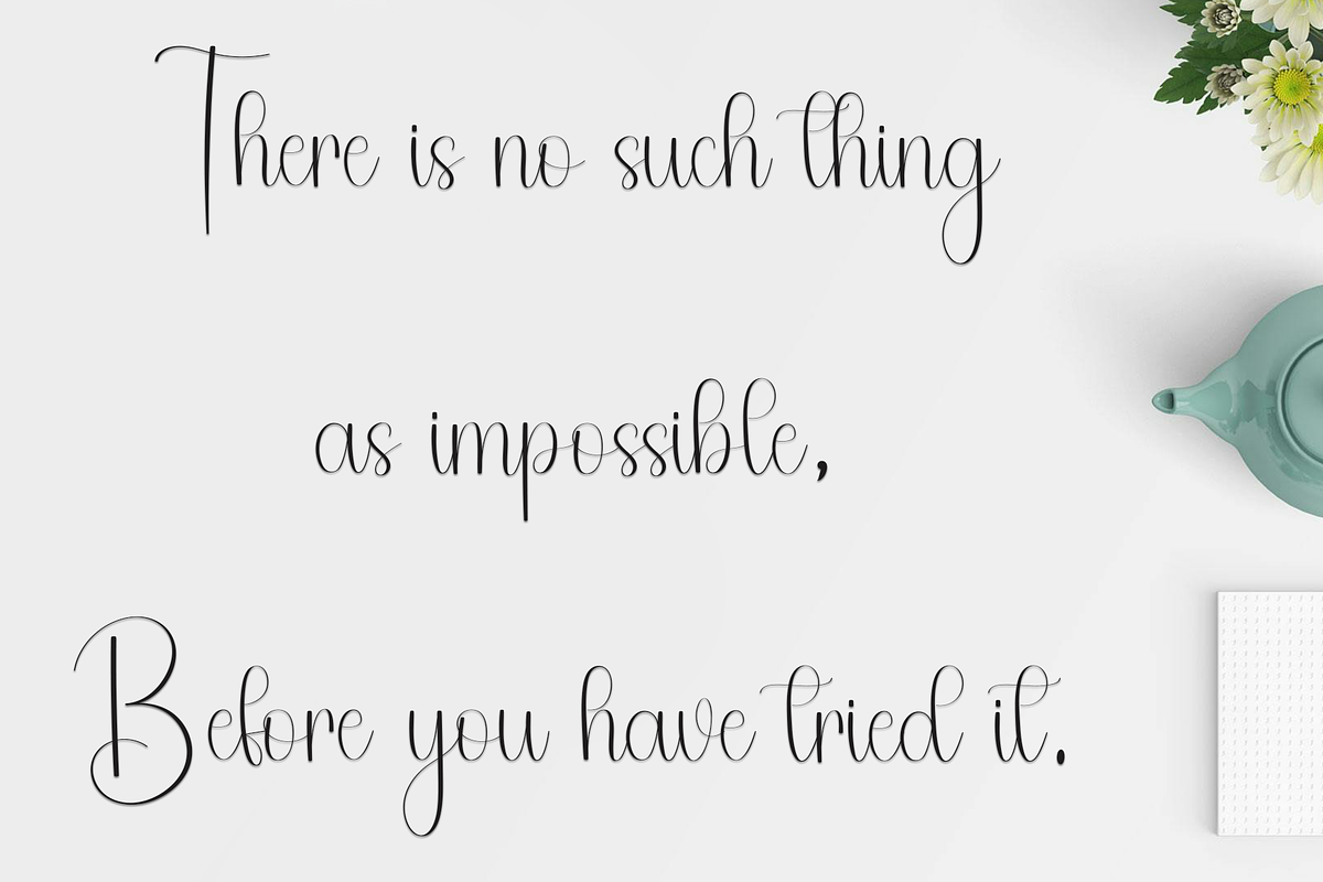 Nothing, a Handwritten Font by FreshTypeINK (Photo 7 of 8)