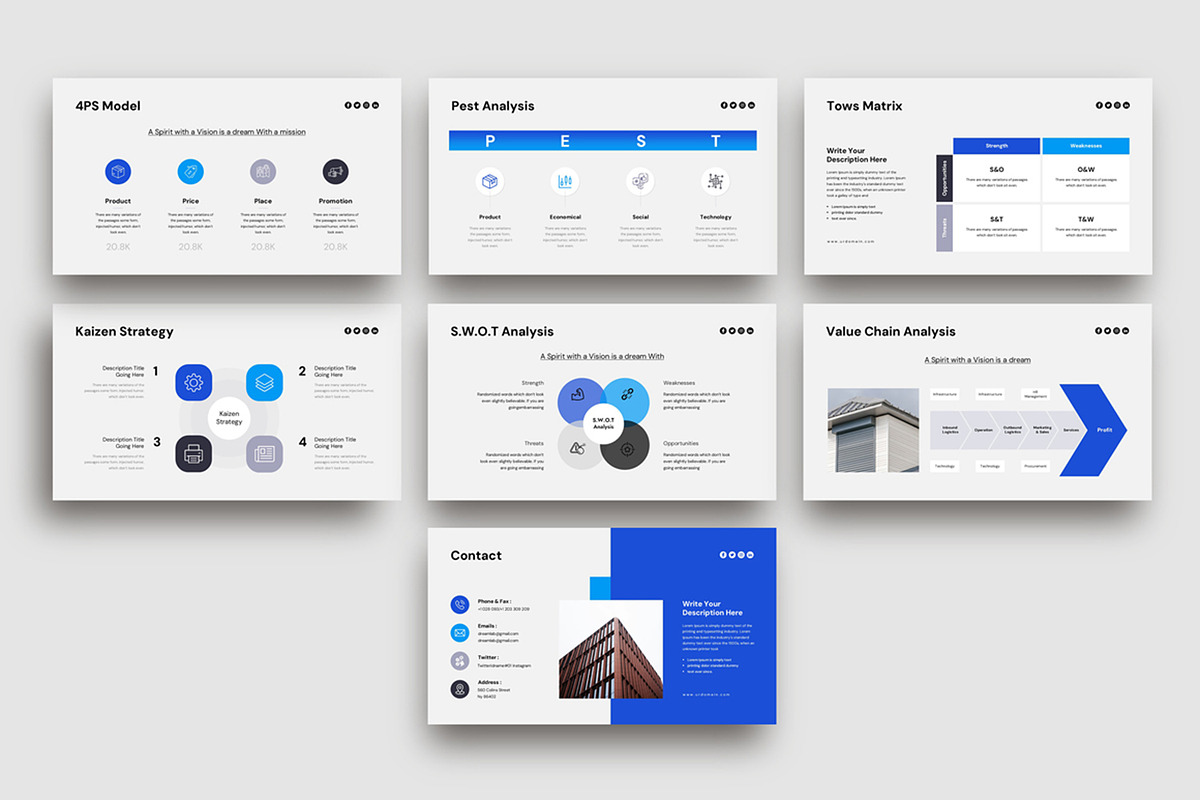 Business Strategy Presentation, a Presentation Template by Dream-Lab (Photo 5 of 5)