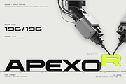 Apexor Futuristic Geometric Display, a Sans Serif Font by HipFonts (Thumbnail 17 of 17)