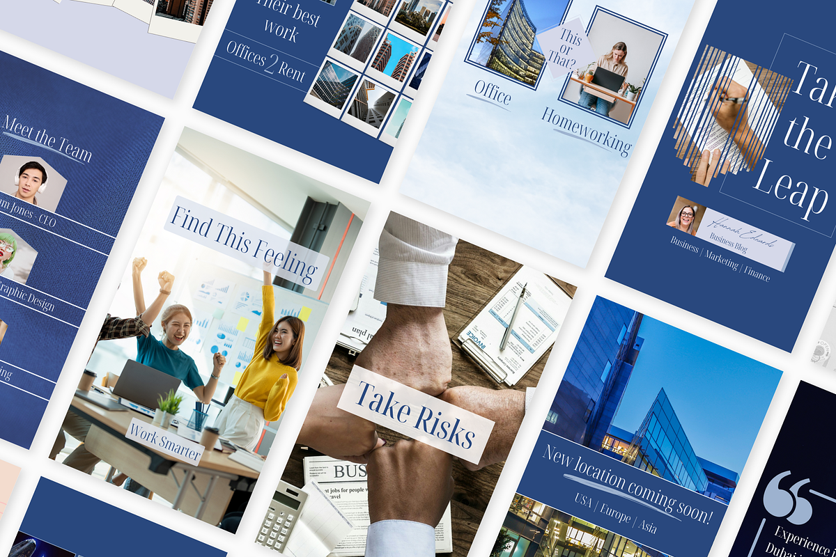 440 Canva Blue Business Corporate, a Social Media Template by Emerald Eyes Design (Photo 12 of 12)