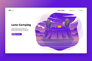 Lone Camp - Banner & Landing Page