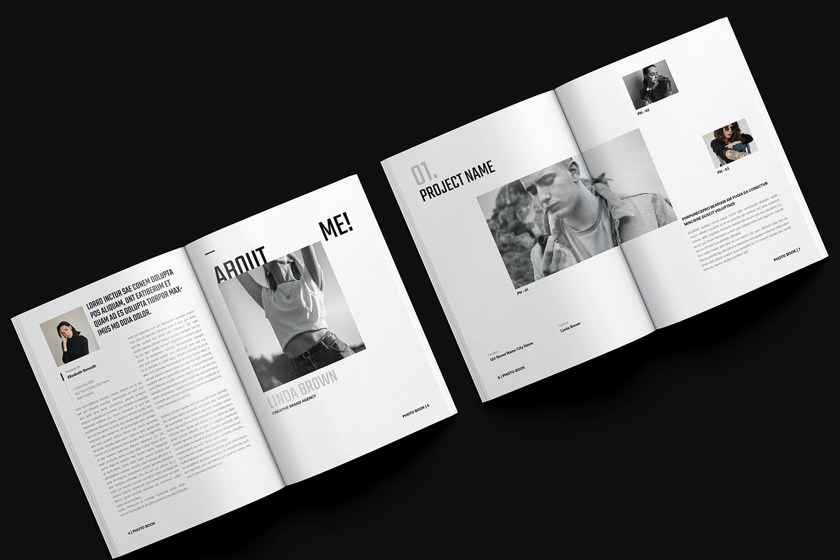 Minimalist Photo Book Template, a Brochure Template by NorthPeak (Photo 4 of 16)