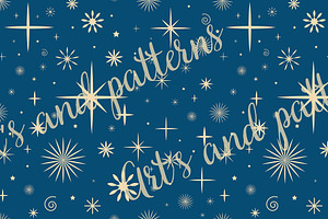 Blue Festive Christmas Pattern