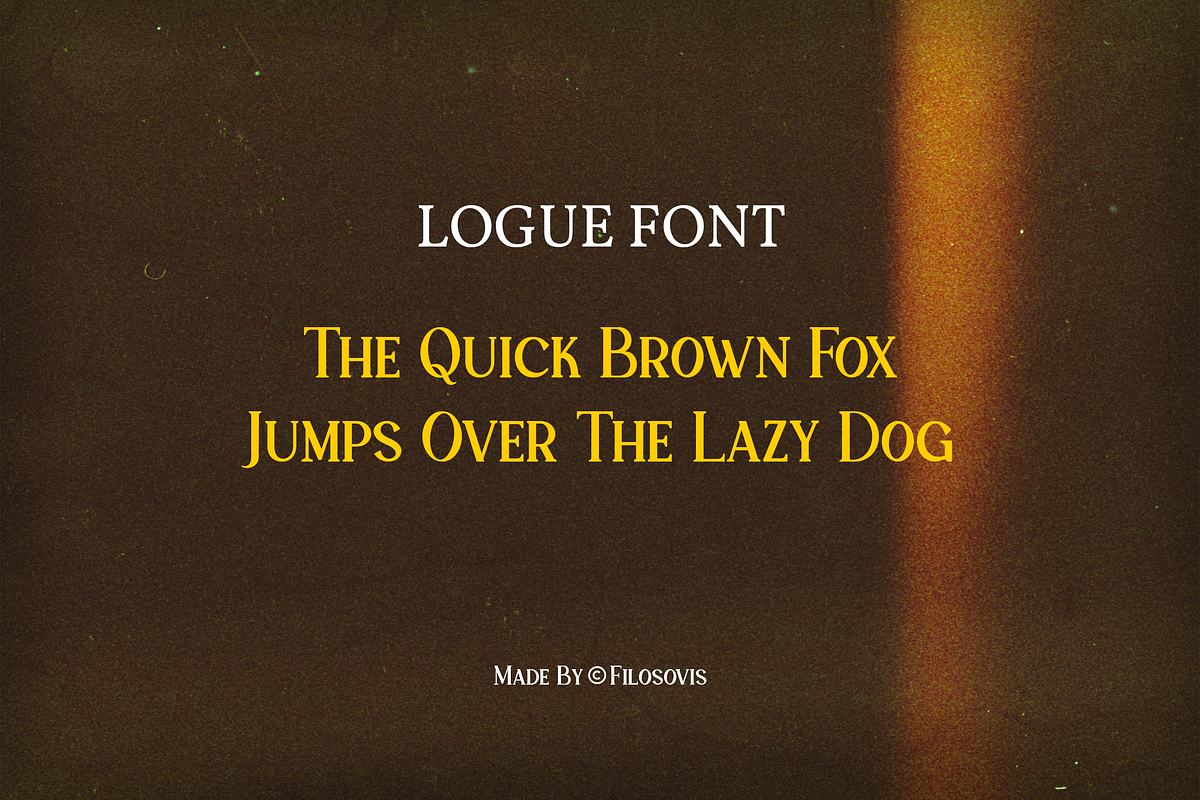Logue | Serif Font, a Serif Font by filosovis (Photo 3 of 5)
