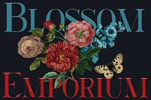 Blossom Emporium-all capitals font