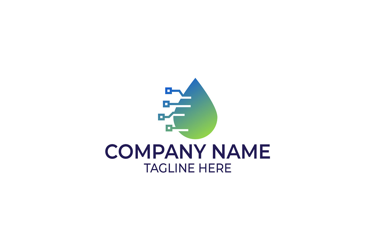 Water Tech Logo, a Branding & Logo Template by GranzCreative