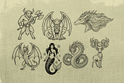 100+ Procreate Tattoo Stamp Brushes, a Brush Add-On by badrusblue (Thumbnail 6 of 9)