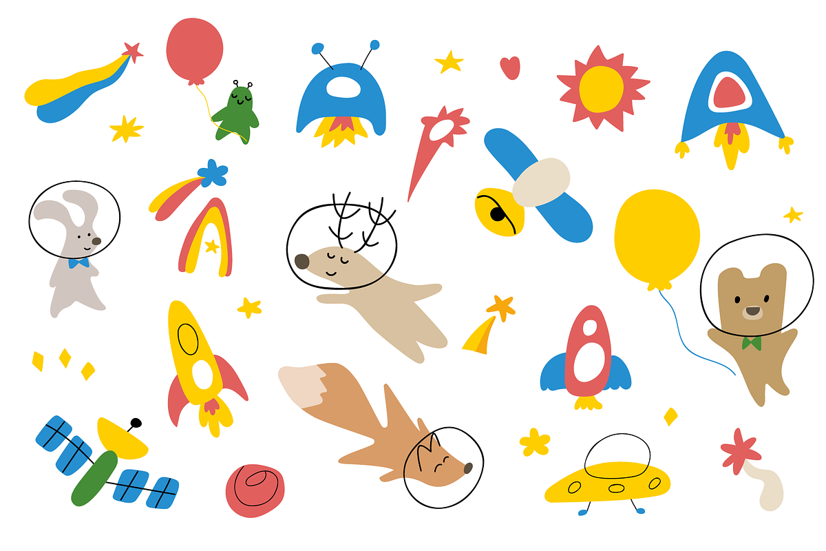 Into space, an Animal Illustration by cutelevindesign (Photo 2 of 7)