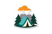 Outdoor Camping Tent Vector Pack, an Object Graphic by Designs_River (Thumbnail 12 of 13)