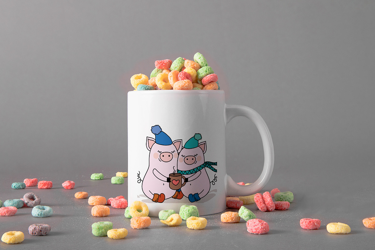 Funny pigs huge collection, an Animal Illustration by naum_studio (Photo 5 of 6)