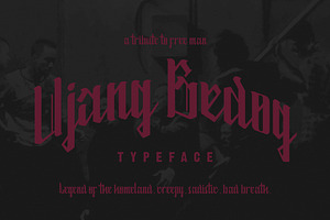 Ujang Bedog Typeface