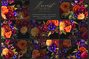 Harvest Moon Floral Clip Art Kit, an Object Graphic by Eclectic Anthology (Thumbnail 9 of 21)