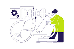 Genetically modified plants abstract, an Illustration by Visual Generation