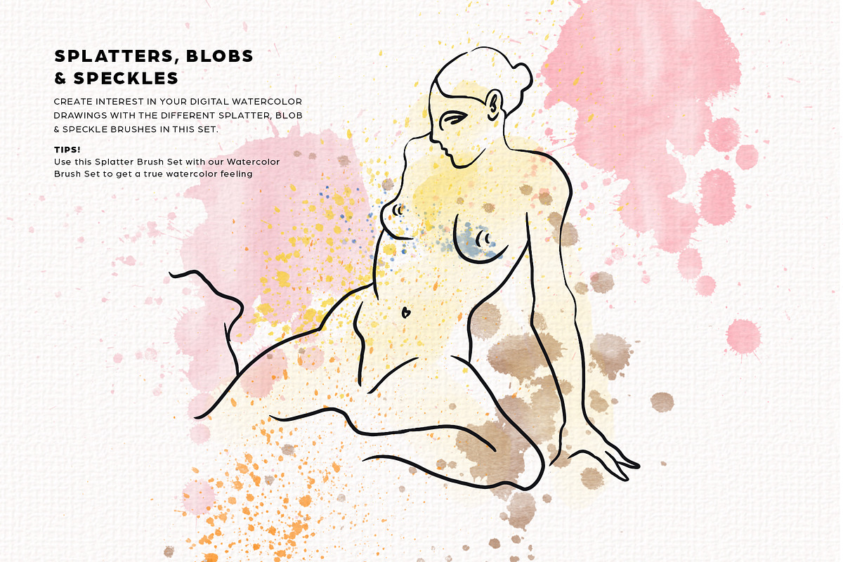 Splatter & Speckle Procreate Brushes, a Brush Add-On by Faber Co. (Photo 5 of 6)