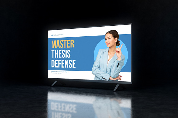 White Blue Modern Thesis Defense preview 3